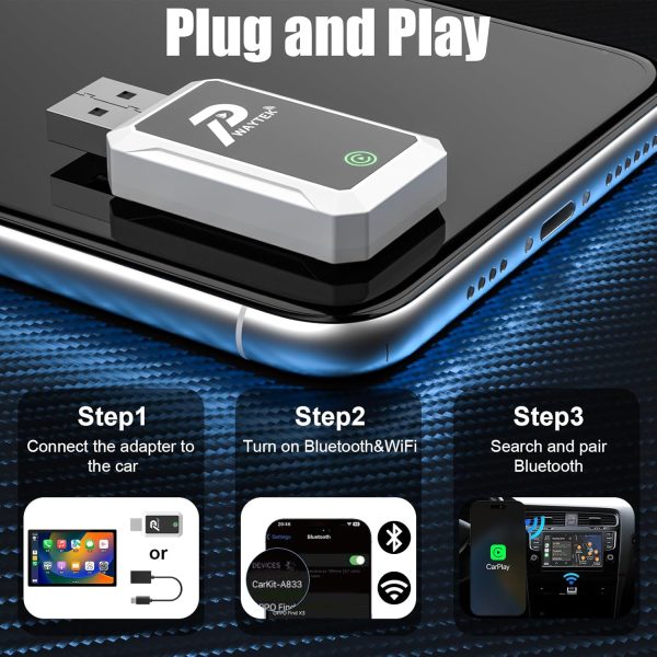2-in-1 Wireless CarPlay & Android Auto Wireless Adapter, Fas... - Image 6
