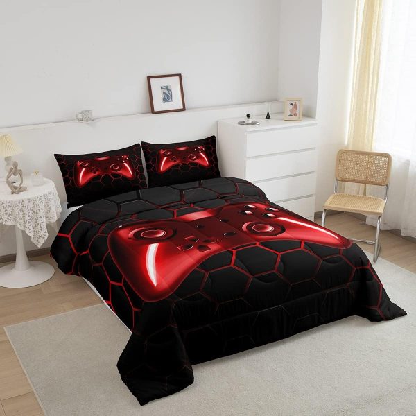 Gaming Comforter for Boys Teen,Video Game Bedding Set for Ki... - Image 2