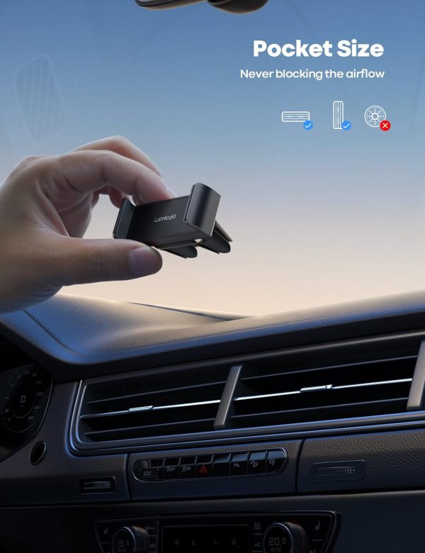 Lamicall Car Phone Holder, Air Vent Clip Mount - Universal C... - Image 4