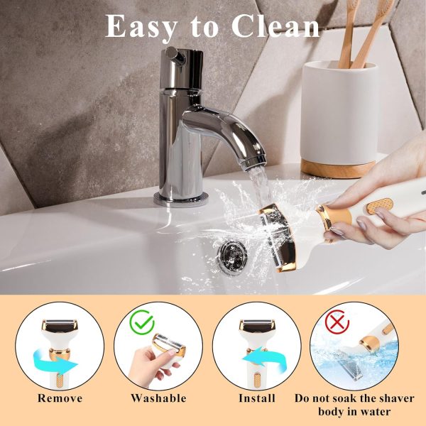 Beanify Electric Razor for Womens Men，Cordless Ladies Electr... - Image 4