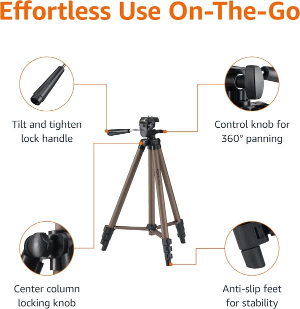 Amazon Basics 50-inch Lightweight Portable Camera Mount Trip... - Image 3