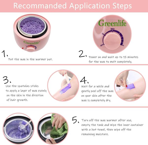 GreenLife® Hair Removal Wax Warmer for Unisex, Home Wax Mach... - Image 3