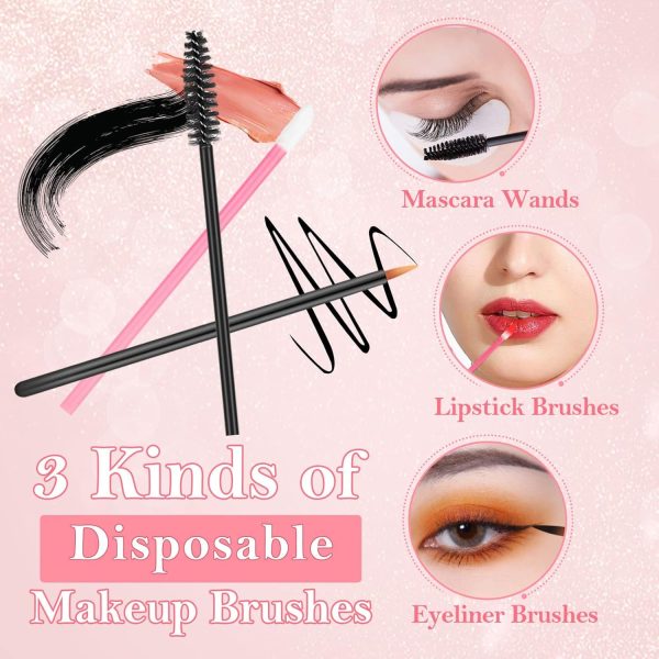 Disposable Makeup Applicators Kit with Triangle Puff Mixing ... - Image 5