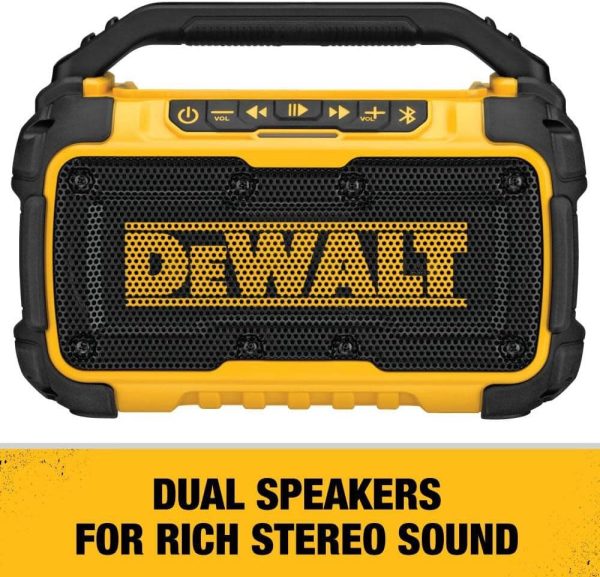 DEWALT 20V MAX* Bluetooth Speaker for Jobsite, Tool Only (DC... - Image 3