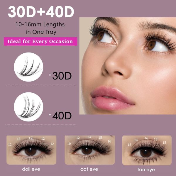 Lash Extension Kit 30D+40D Eyelash Extension Kit 320 Pcs Las... - Image 5
