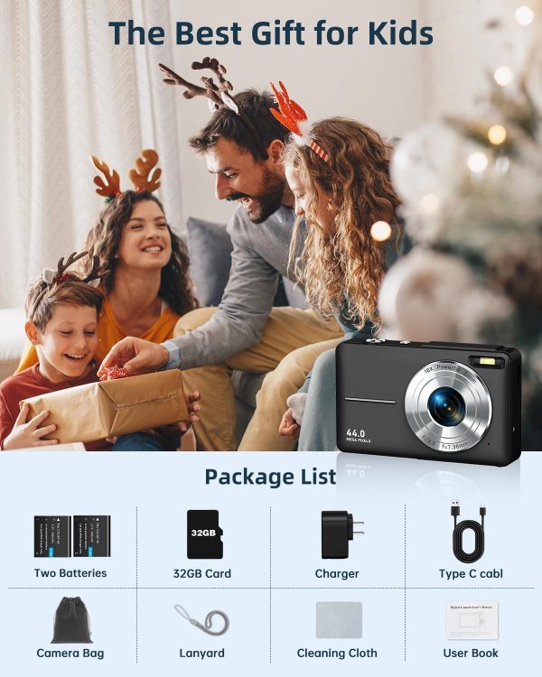 CAMKORY Digital Camera, Full HD 1080P Point and Shoot Camera... - Image 6