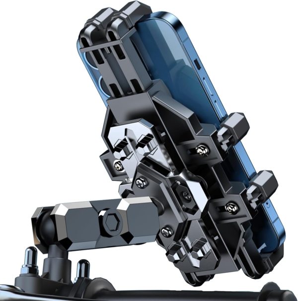 Cesicersi Motorcycle Phone Mount Holder - [Dual Dampener] [A...