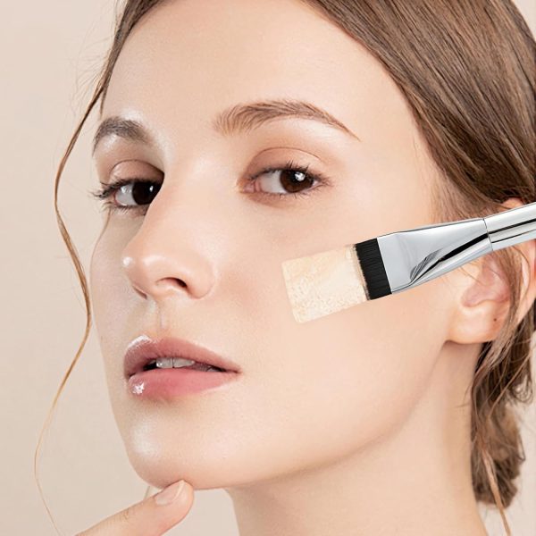 Jemey Flat Foundation Brush for Liquid, Cream, Powder - Prof... - Image 2
