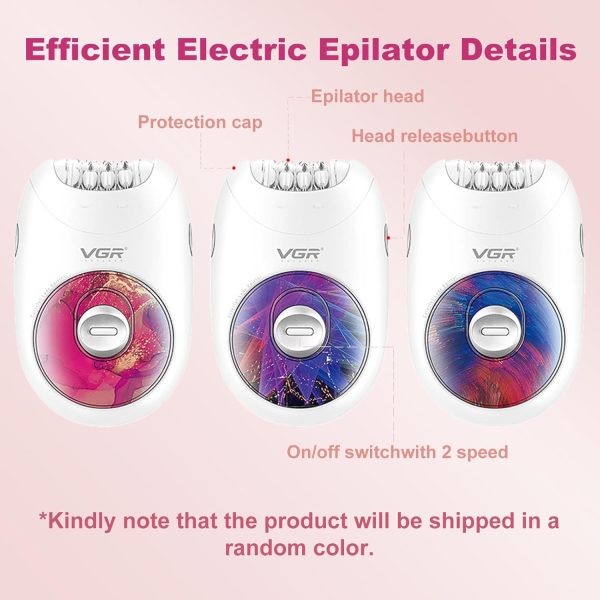 VGR 706 Professional Epilator for Women,Portable Cordless Sm... - Image 2