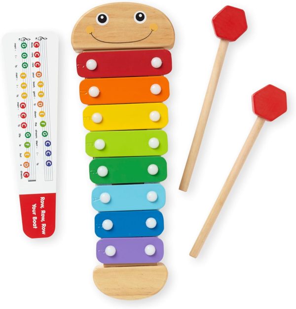 Melissa & Doug Caterpillar Xylophone Musical Toy with Wooden... - Image 4