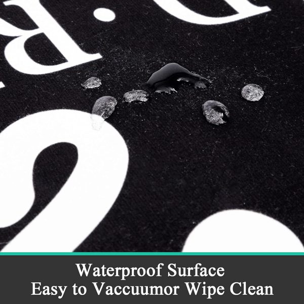 Pauwer Laundry Room Rug Runner 20"x59" Waterproof Rubber Lau... - Image 4