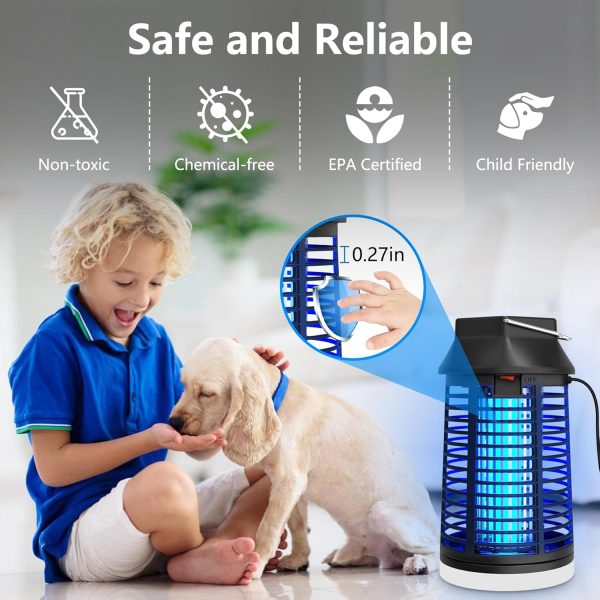 Bug Zapper, 4200V Mosquito Zapper with LED Light, Bug Zapper... - Image 5