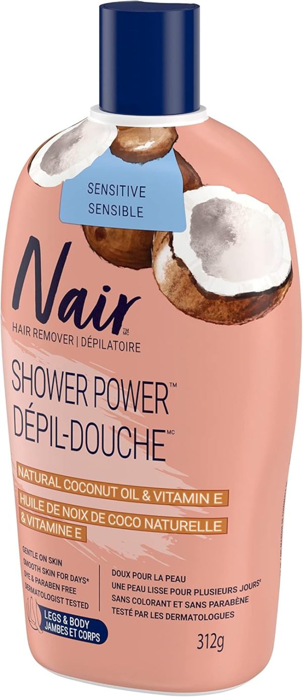 Nair Shower Power Sensitive Formula Hair Remover for Legs & ... - Image 3