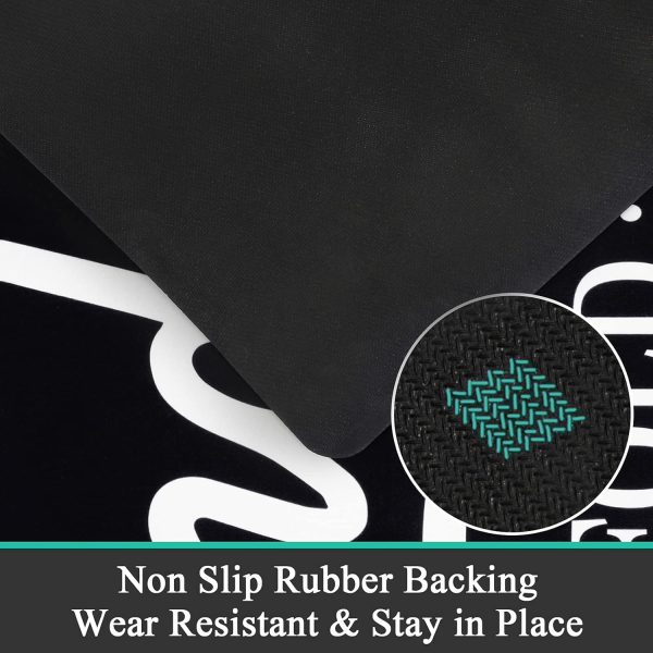 Pauwer Laundry Room Rug Runner 20"x59" Waterproof Rubber Lau... - Image 3