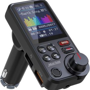 Nulaxy Car Bluetooth Transmitter, Strong Microphone Bluetoot...