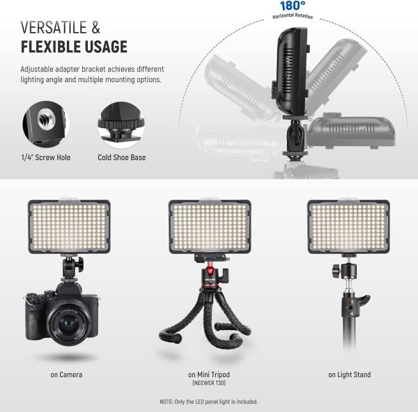 Neewer Photo Studio 176 LED Ultra Bright Dimmable on Camera ... - Image 4