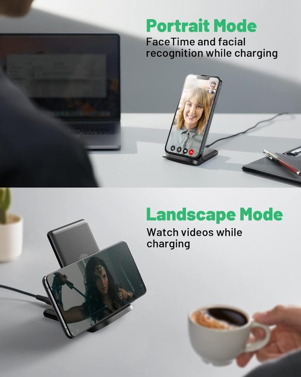 INIU Wireless Charger, 15W Qi Certified Fast Wireless Chargi... - Image 6