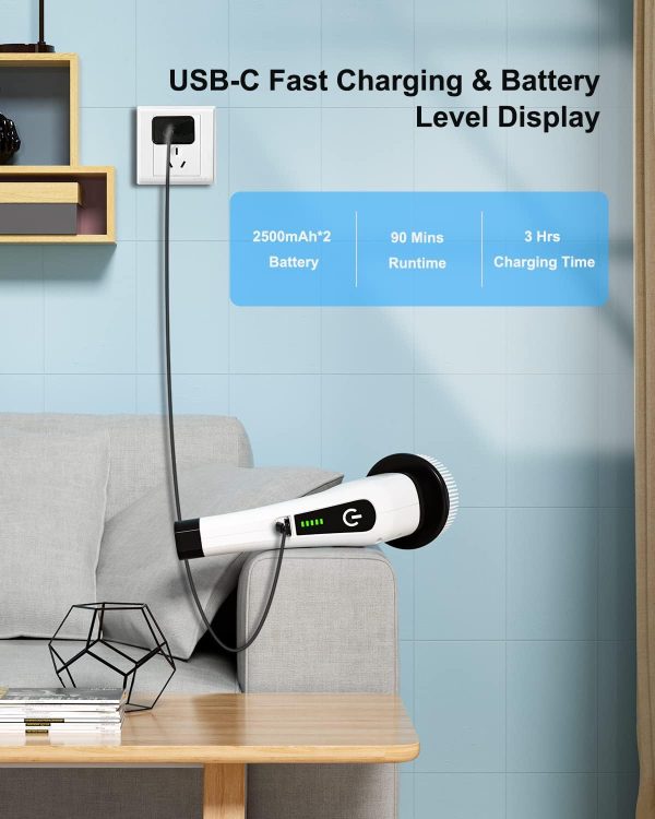 Leebein Electric Spin Scrubber, Cordless Cleaning Brush with... - Image 4