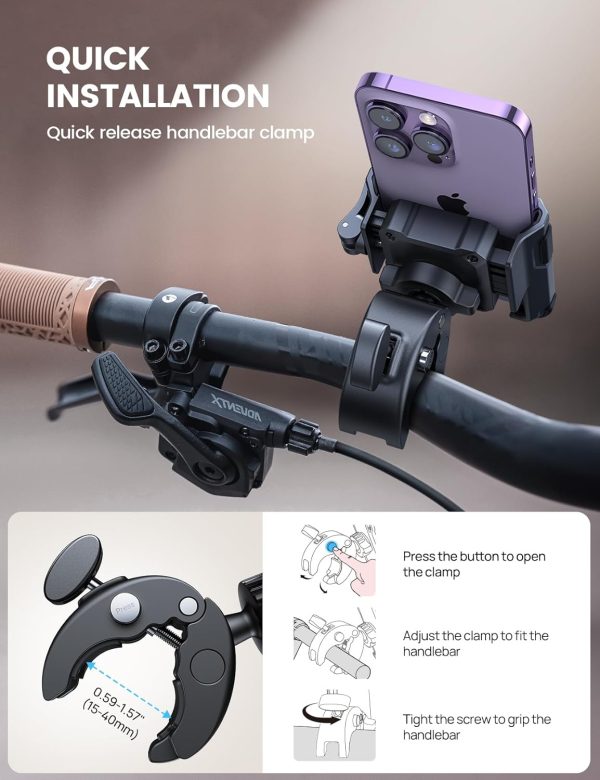 Lamicall Motorcycle Phone Mount Holder - [Camera Friendly] [... - Image 6