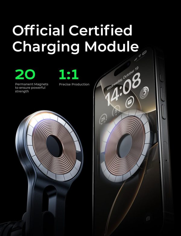 LISEN for MagSafe Car Mount Charger 15W Magnetic Phone Holde... - Image 4