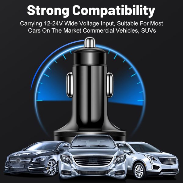 6 Port Fast Car Charger with PD+QC3.0+Super+3.1A,USB Cigaret... - Image 6