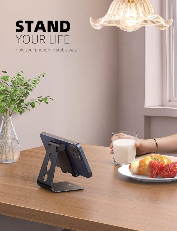 Lamicall Adjustable Cell Phone Stand - Aluminum Desktop Phon... - Image 2