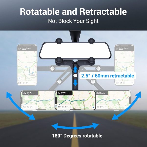 PROfezzion Rearview Mirror & Vent Clip Magnetic Phone Holder... - Image 5
