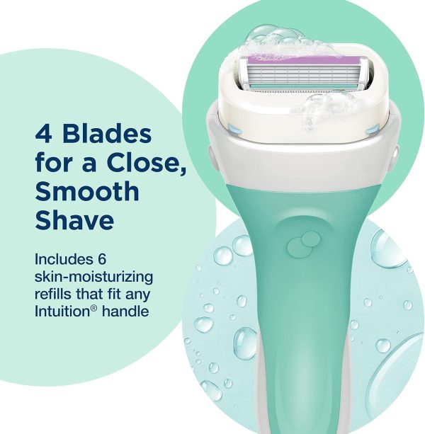 Intuition Schick Sensitive Skin Womens Razor Refills with Vi... - Image 6