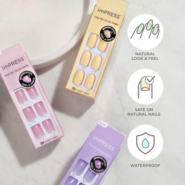 KISS imPRESS Colour Press-On False Nails - Vivid Lavender - ... - Image 6