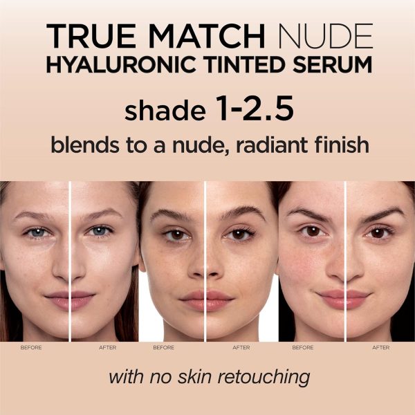 L’Oréal Paris True Match Nude Hyaluronic Tinted Serum, Tinte... - Image 2