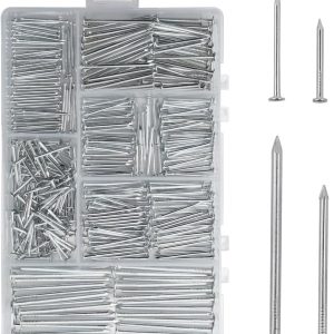 Nail Assortment Kit – 200 Pcs Wall Nails in 4 Sizes (0.78", ...