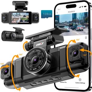 IIWEY N5 4 Channel Dash Cam, 360° All-Sides View, FHD 1080P ...