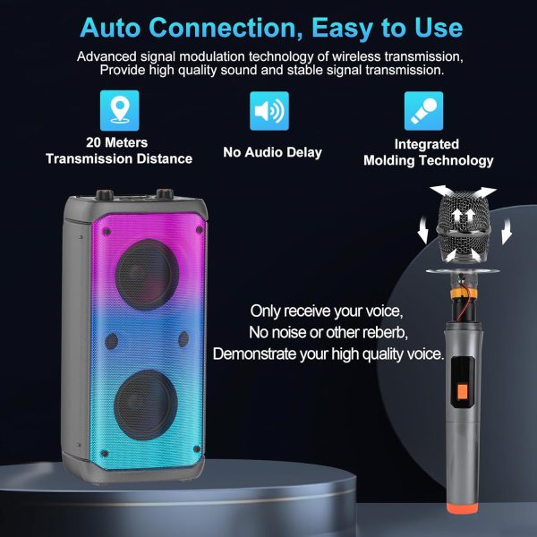 TAMPROAD Bluetooth Speaker, 80W Peak Wireless TWS Portable O... - Image 5