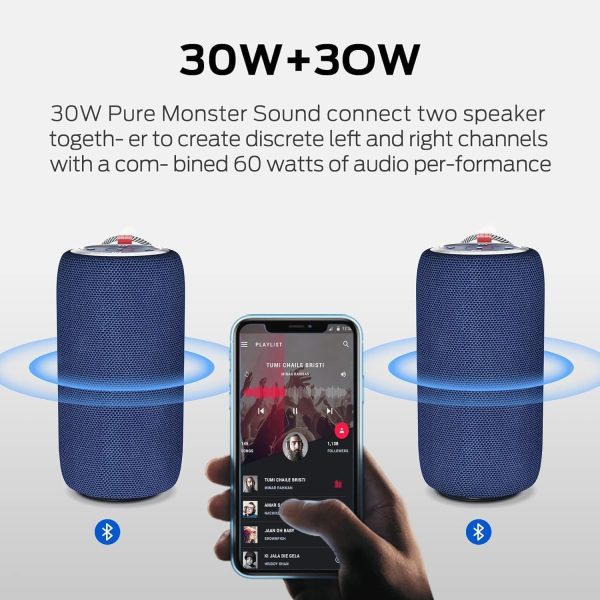 Monster S310 Bluetooth Speaker, Portable Bluetooth Speaker,3... - Image 2
