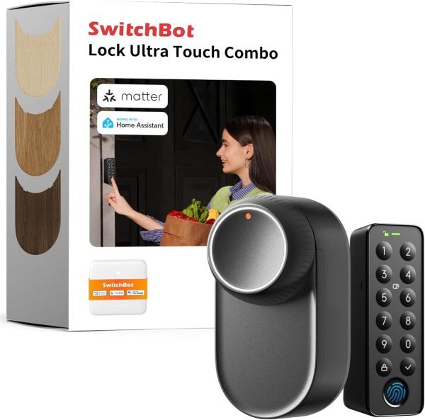 SwitchBot Smart Lock Ultra with Keypad Touch, Fingerprint En...