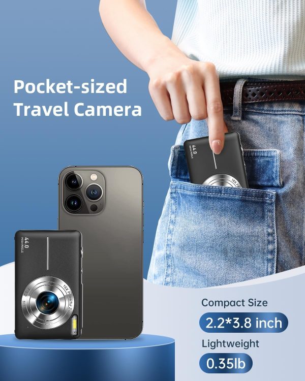 CAMKORY Digital Camera, Full HD 1080P Point and Shoot Camera... - Image 3