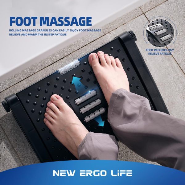 New Ergo Life Adjustable Footrest Under Desk, Comfort Foot S... - Image 6