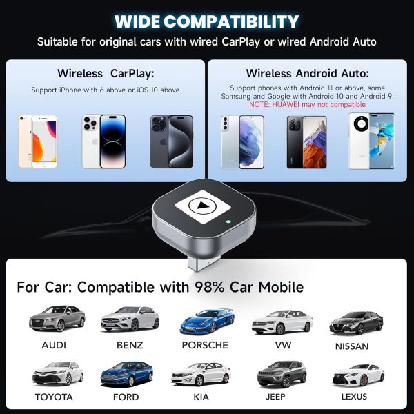 Spedal CL322 Wireless CarPlay & Android Auto Adapter – 2025 ... - Image 9