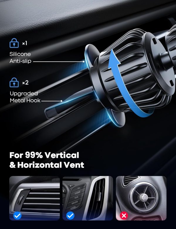 Lamicall 2Packs Magnetic Phone Holder Car,Air Vent Cell Phon... - Image 3