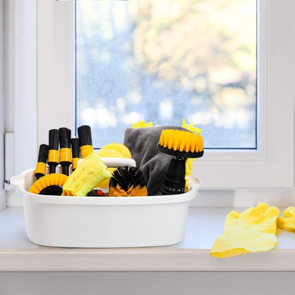 TOPZEA 2 Pack Cleaning Supplies Caddy, Large Plastic Cleanin... - Image 5