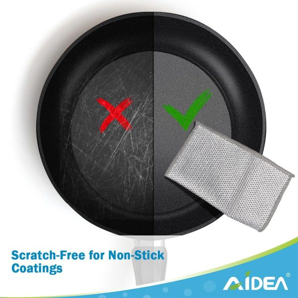 AIDEA Multipurpose Wire Dishwashing Rag for Wet and Dry, 24P... - Image 3