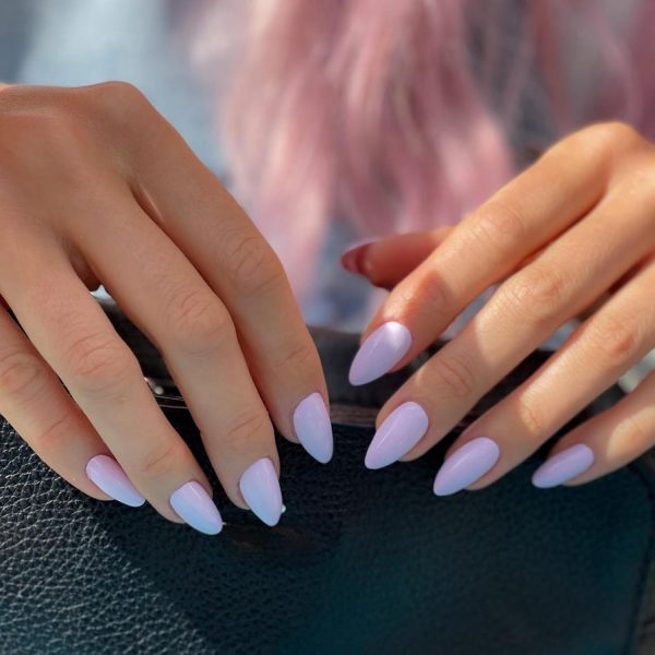 Purple Press on Nails Medium Almond Shape,Xcreando False Nai... - Image 3