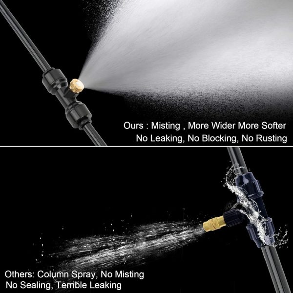 GMAULEE Misting Cooling System, DIY 33FT Misting Line + 10 B... - Image 2