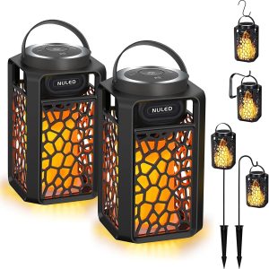 Outdoor Bluetooth Speakers 10W TWS LED Flame Speakers Tiki T...