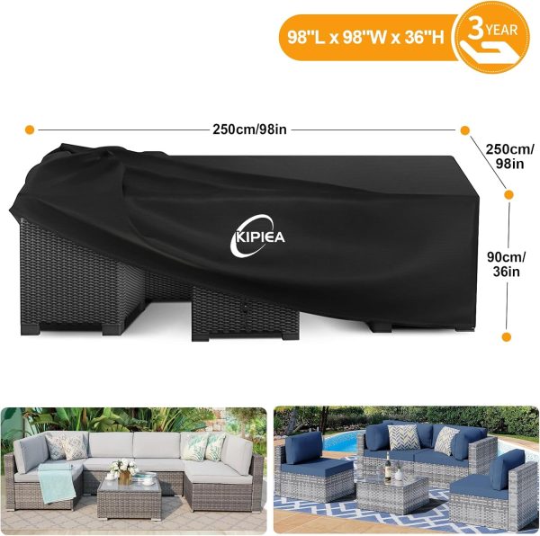 Kipiea 600D Patio Furniture Covers Waterproof Winter, Outdoo... - Image 2