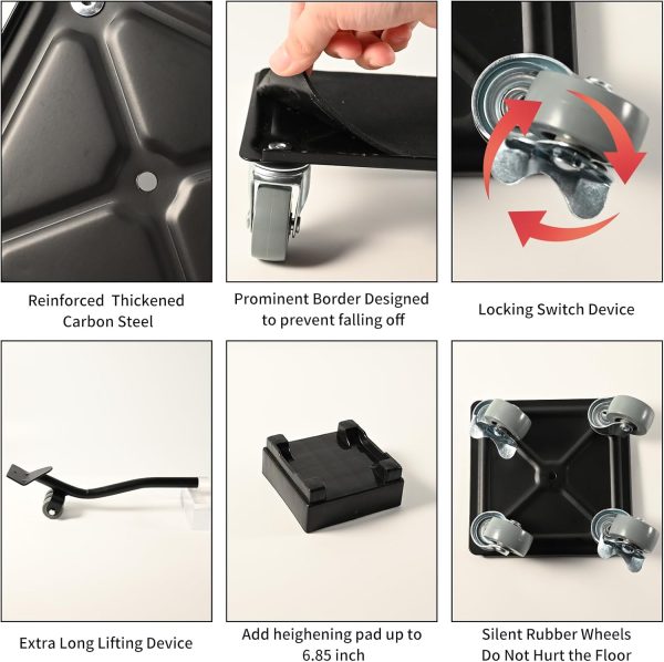 Furniture Moving Dolly, Heavy Furniture Lift Mover with 360°... - Image 3