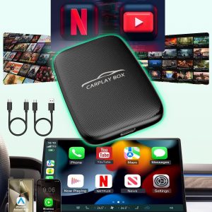 Wireless CarPlay Adaptor Support Netflix YouTube, Android Au...