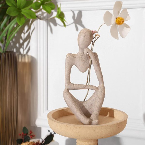 Winshall Home Accents - Resin Thinker Statue 3 PCS, Abstract... - Image 6
