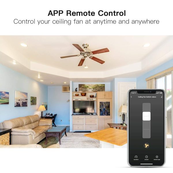 TREATLIFE Smart Ceiling Fan Control, 4 Speed Fan Switch for ... - Image 5