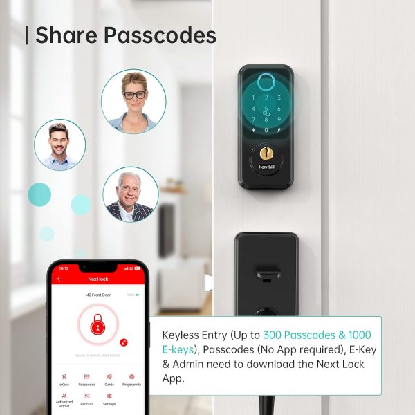 WiFi Smart Alexa Door Lock - Hornbill Remote Lock & Unlock -... - Image 7